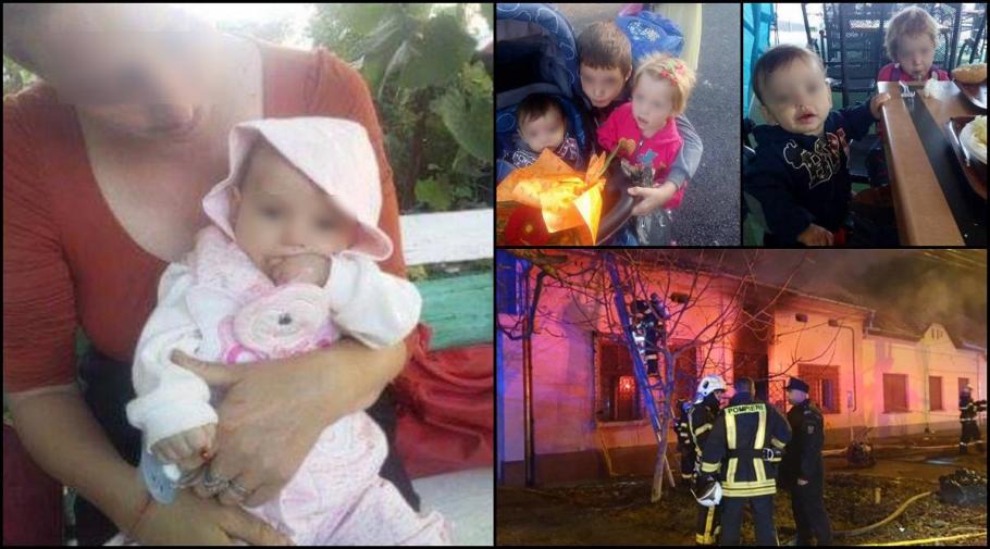 Mama copiilor arsi retinuta de politia Capitalei pentru ucidere din culpă. Trei copii au murit în incendiul din Capitală